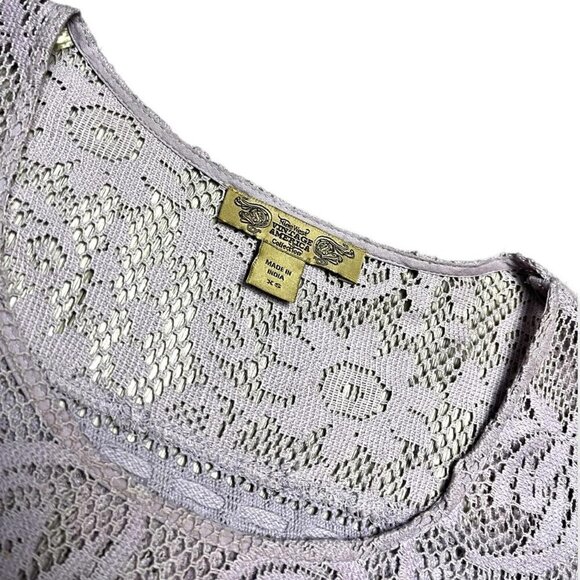Nine West Vintage America Collection Mesh Lace Top - Womens XS - Picture 3 of 3